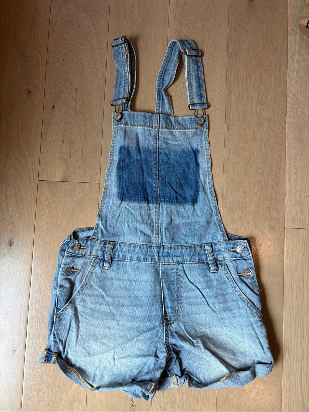 Pacsun Women’s Denim Short Overalls - Light Blue